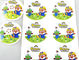 Offset Printing Label Stickers Pantone Vinyl Industrial Sticker Printing